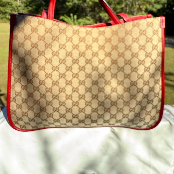 Gucci Monogram Satchel Tote - Picture 11 of 14